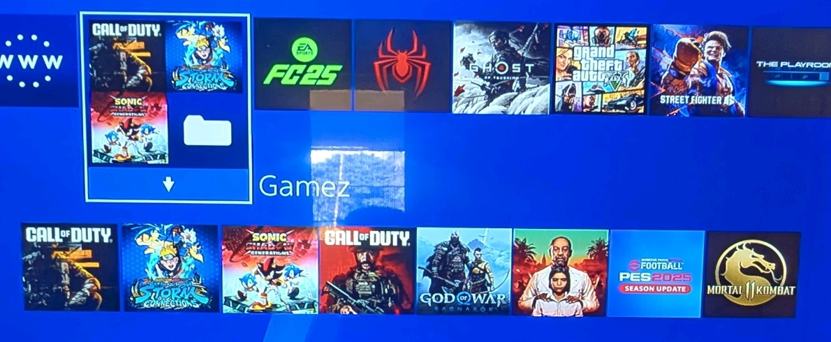 PlayStation 4 hackée avec plusieurs jeux